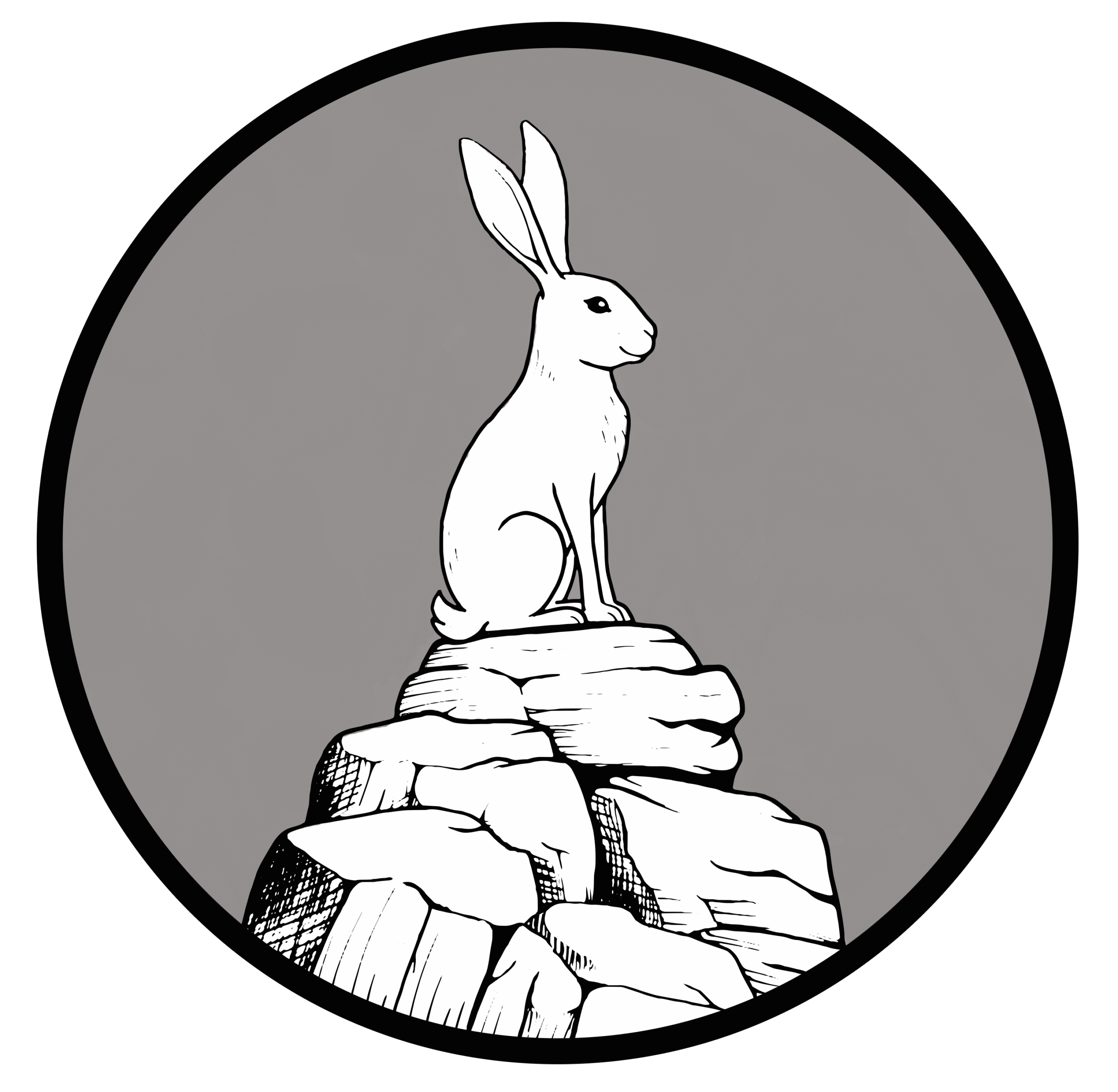A white hare on a tor.