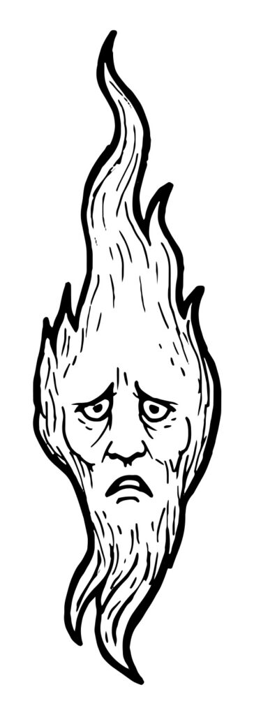 A single corpse candle.